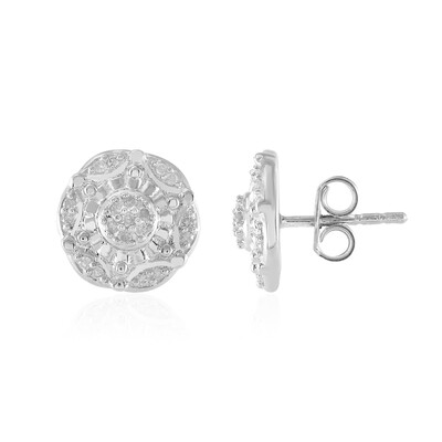 Orecchini in argento con Diamante I2 (I)