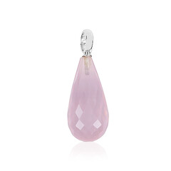 Ciondolo in argento con Quarzo Rosa