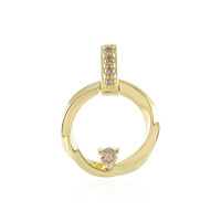Ciondolo in argento con Diamante Champagne I3