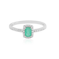 Anello in argento con Smeraldo Colombiano