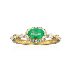 Anello in oro con Smeraldo Zambia AAA (CIRARI)