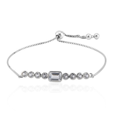 Bracciale in argento con Topazio Bianco