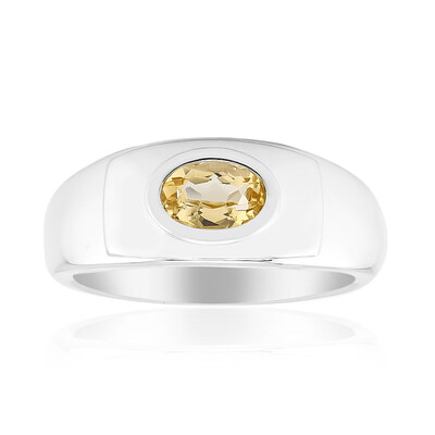 Anello in argento con Topazio Imperiale (Pallanova)