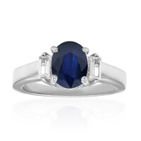 Anello in argento con Zaffiro Blu
