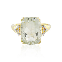 Anello in argento con Ametista Verde