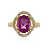 Anello in argento con Fluorite Rosa del Messico