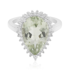 Anello in argento con Ametista Verde