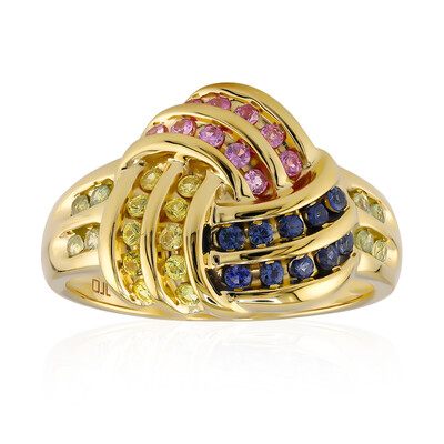 Anello in oro con Zaffiro Rosa