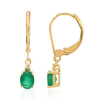 Orecchini in oro con Smeraldo Zambia AAA