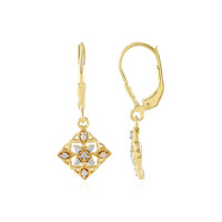 Orecchini in argento con Diamante I2 (J)