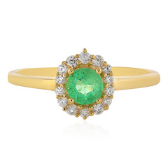 Anello in oro con Smeraldo Colombiano
