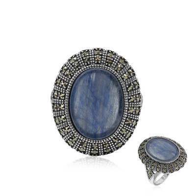 Anello in argento con Cianite del Nepal (Annette classic)