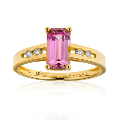 Anello in oro con Diasporo Rosa (AMAYANI)