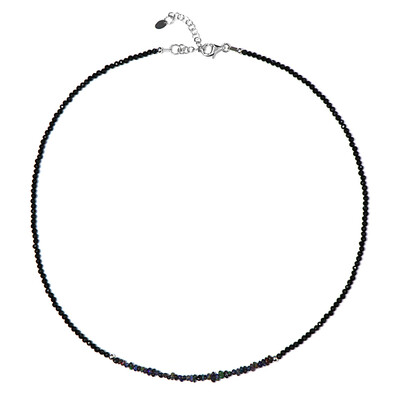 Collana in argento con Spinello Nero