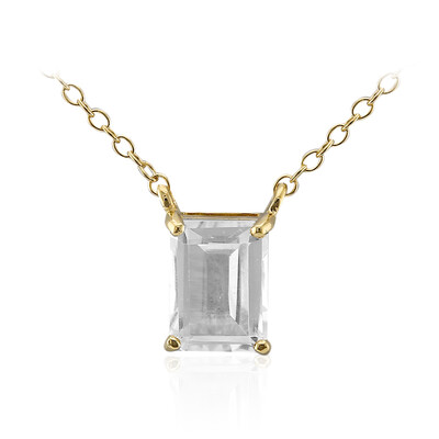 Collana in argento con Topazio Bianco