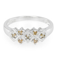 Anello da uomo in argento con Diamante Fancy