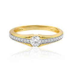 Anello in oro con Diamante IF (D)