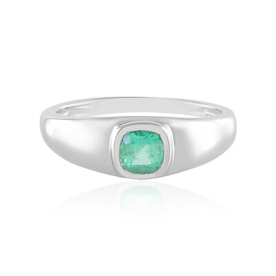 Anello in argento con Smeraldo Russo