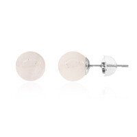 Orecchini in argento con Quarzo Rosa