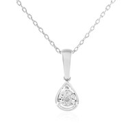 Collana in argento con Diamante I3 (J)