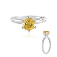 Anello in argento con Citrino