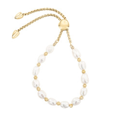 Bracciale con Perla d'Acqua Dolce Bianca