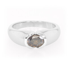 Anello in argento con Zircone Cannella