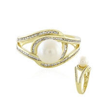 Anello in oro con Perla del Mare del Sud (de Melo)