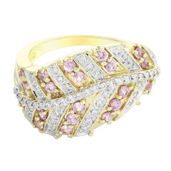Anello in oro con Zaffiro Rosa