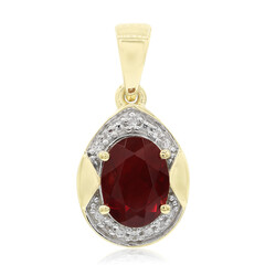 Ciondolo in oro con Tibetanite Rossa