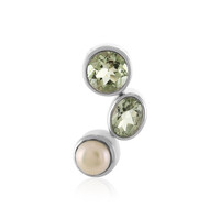 Ciondolo in argento con Ametista Verde