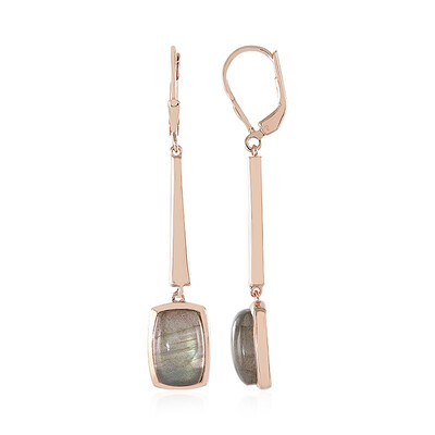 Orecchini in argento con Labradorite Verde Maniry (KM by Juwelo)