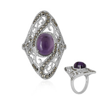 Anello in argento con Ametista Zambiana