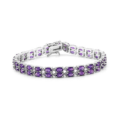 Bracciale in argento con Ametista Zambiana