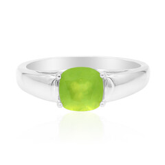 Anello in argento con Opale Verde Brasiliano