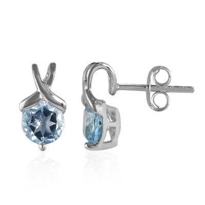 Orecchini in argento con Topazio Blu Cielo