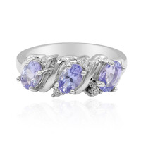 Anello in argento con Tanzanite