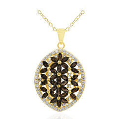 Collana in argento con Quarzo Fumè