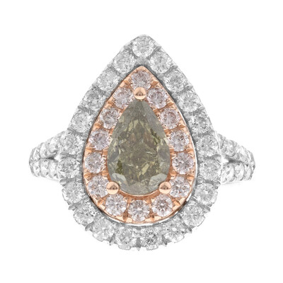 Anello in oro con Diamante Verde SI1 (CIRARI)