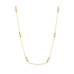 Collana in argento con Perla d'Acqua Dolce Bianca (Joias do Paraíso)