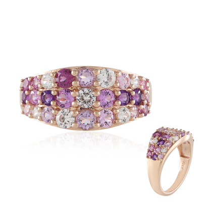 Anello in argento con Rodolite (KM by Juwelo)