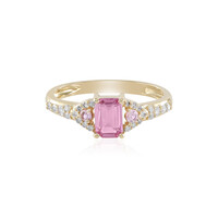 Anello in oro con Zaffiro Rosa
