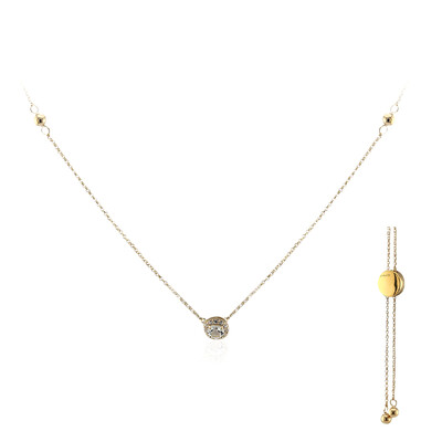 Collana in argento con Topazio Bianco