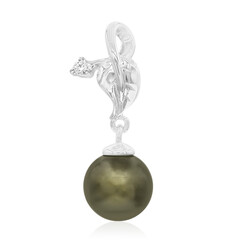 Ciondolo in argento con Perla Tahitiana (TPC)