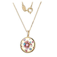 Collana in argento con Tormalina Rosa Brasiliana (Adela Silber)