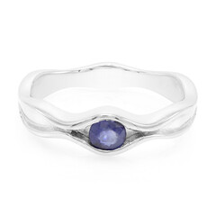 Anello in argento con Zaffiro di Laos
