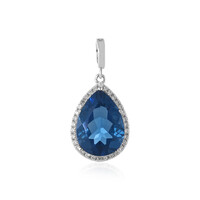 Ciondolo in argento con Fluorite Cangiante