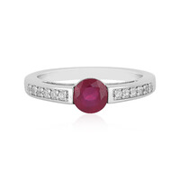Anello in argento con Rubino del Madagascar