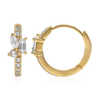 Orecchini in argento con Topazio Bianco