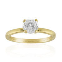 Anello in argento con Topazio Bianco
